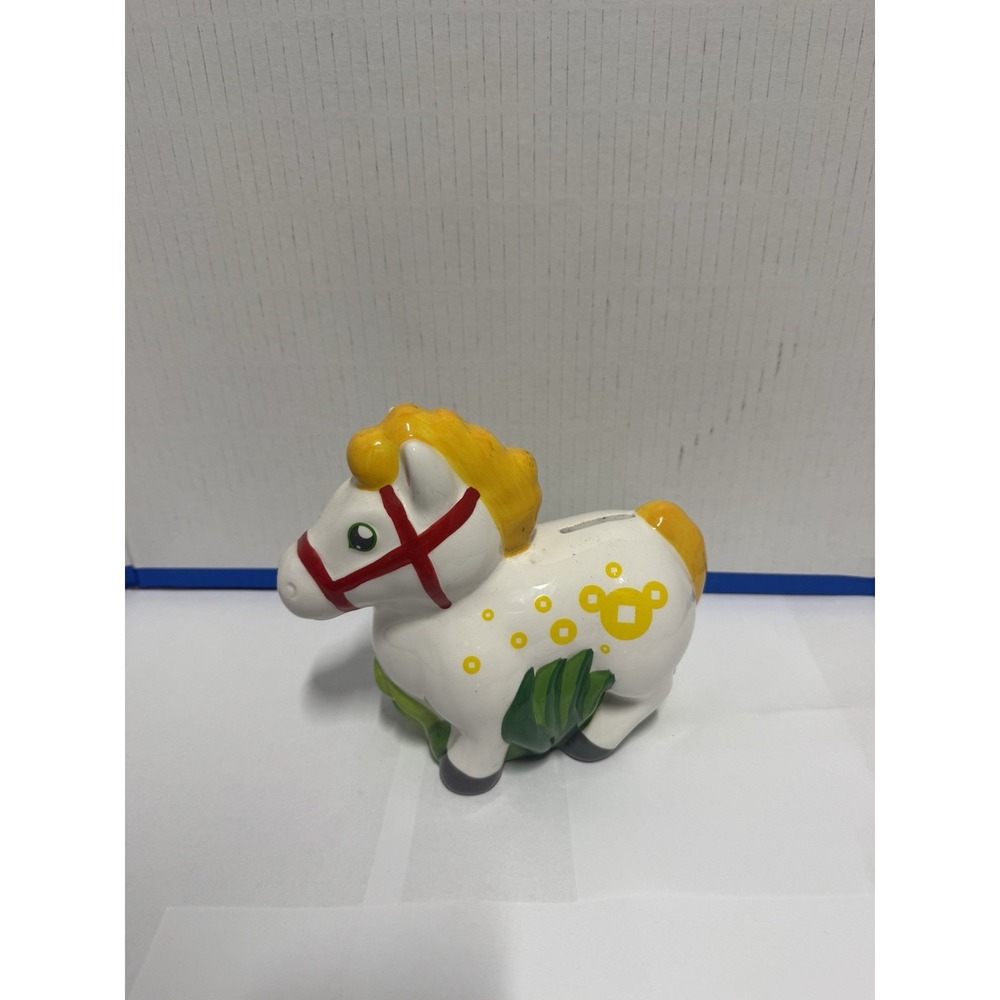Wells Fargo "Year Of The Horse" Ceramic Hand Painted Piggy Bank